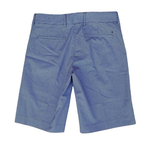 Tommy Hilfiger Women Blue White Stripes Casual Chino Bermuda Shorts Size 4 - Picture 4 of 4